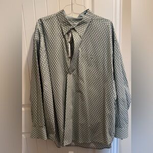 Men's Green Patterned Shirt